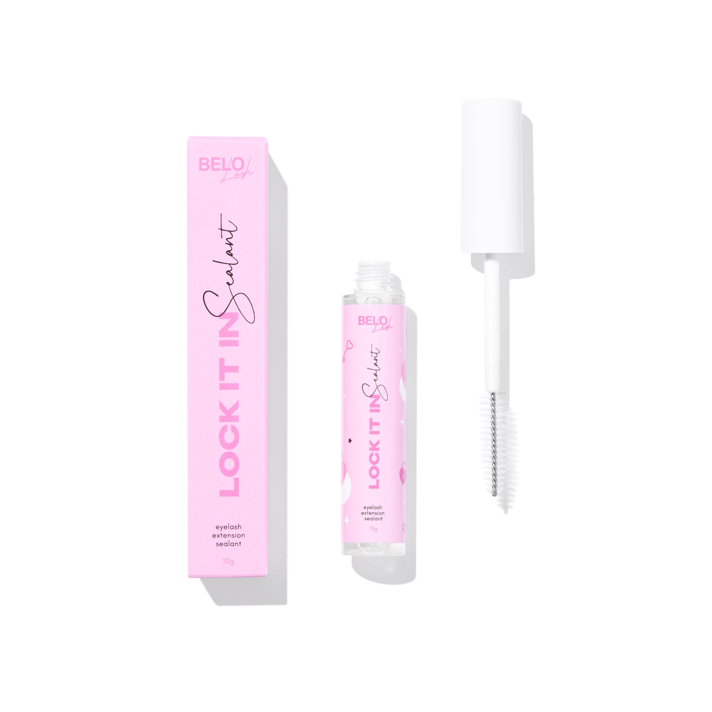 Lock It In Sealant by Belo Lash enhances eyelash extension longevity and retention, a must-have for lasting beauty.