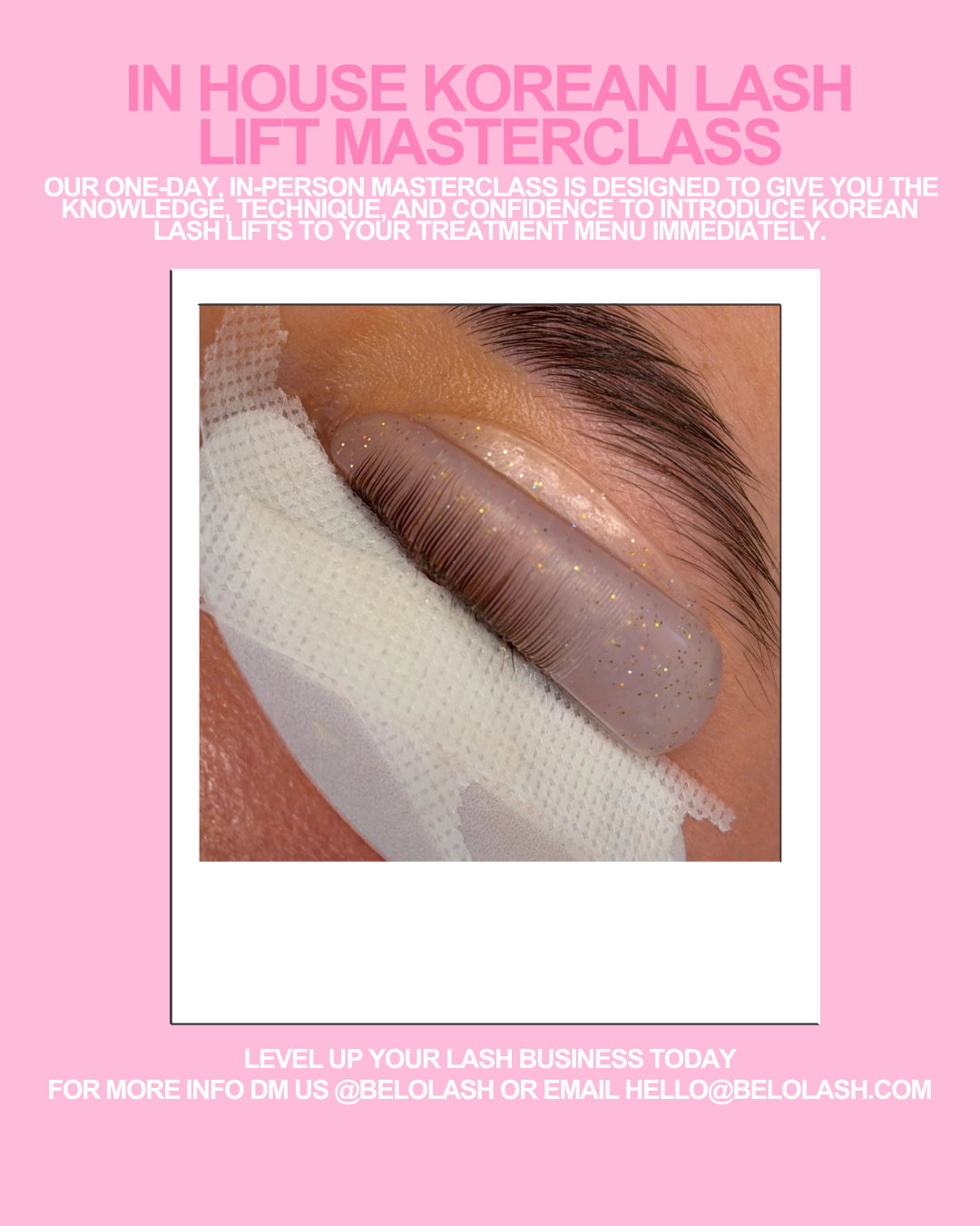 Korean Lash Lift Course (In Person Masterclass)