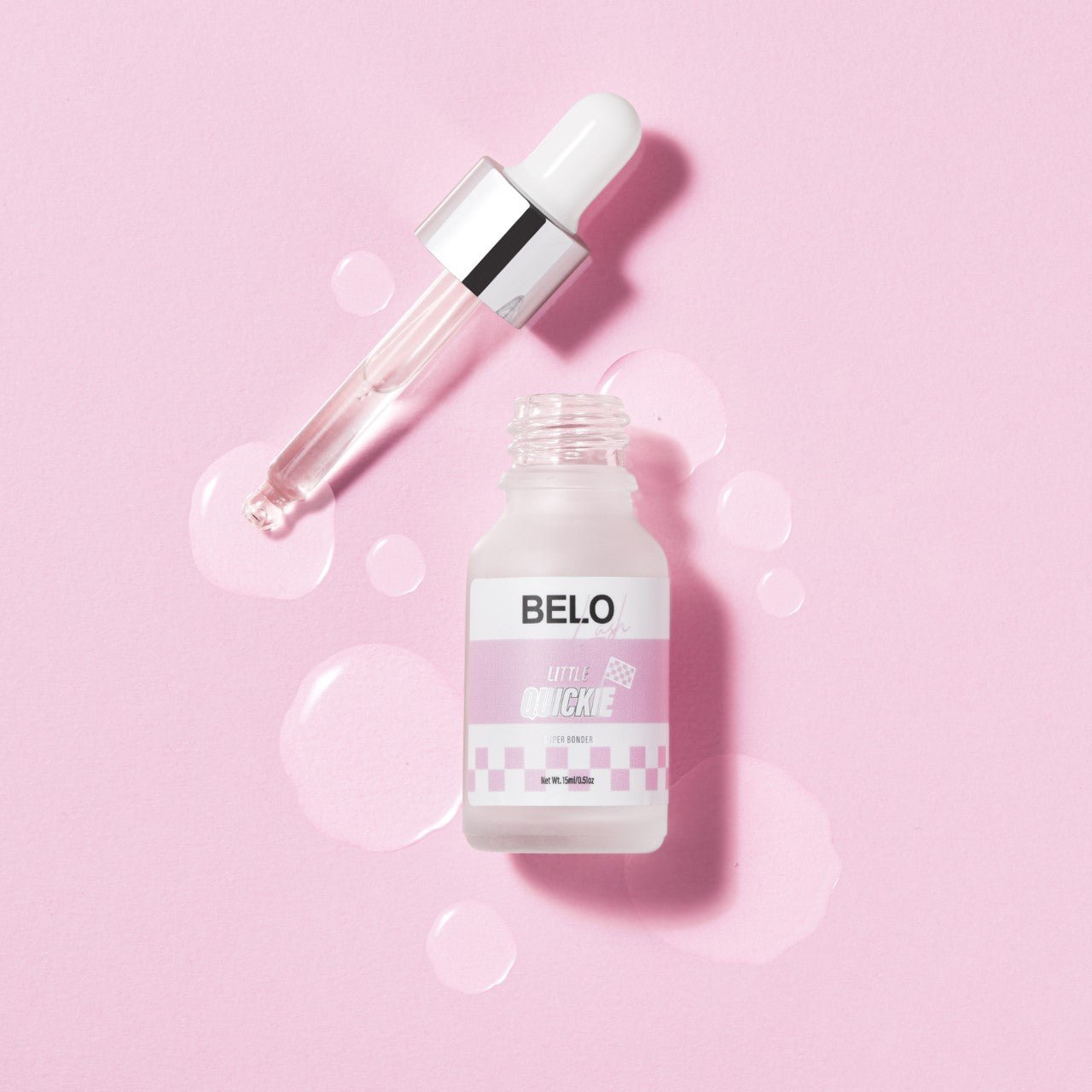 Little Quickie Superbonder for improving the retention of eyelash extensions, ensuring longer-lasting and durable lashes.