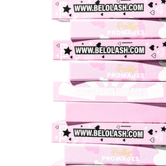 Belo Lash Pretty in Promades Fans displayed in a variety of styles, highlighting the collection's range and quality.
