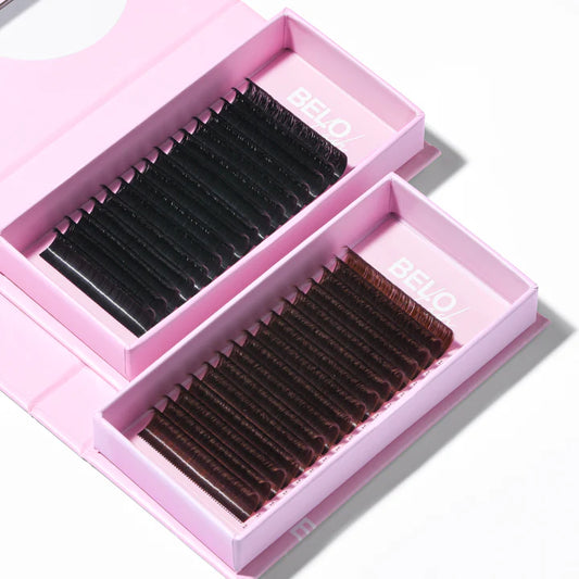 Belo Lash velvet Russian lash trays for perfect volume lashes, providing luxurious, soft, and high-definition extensions.