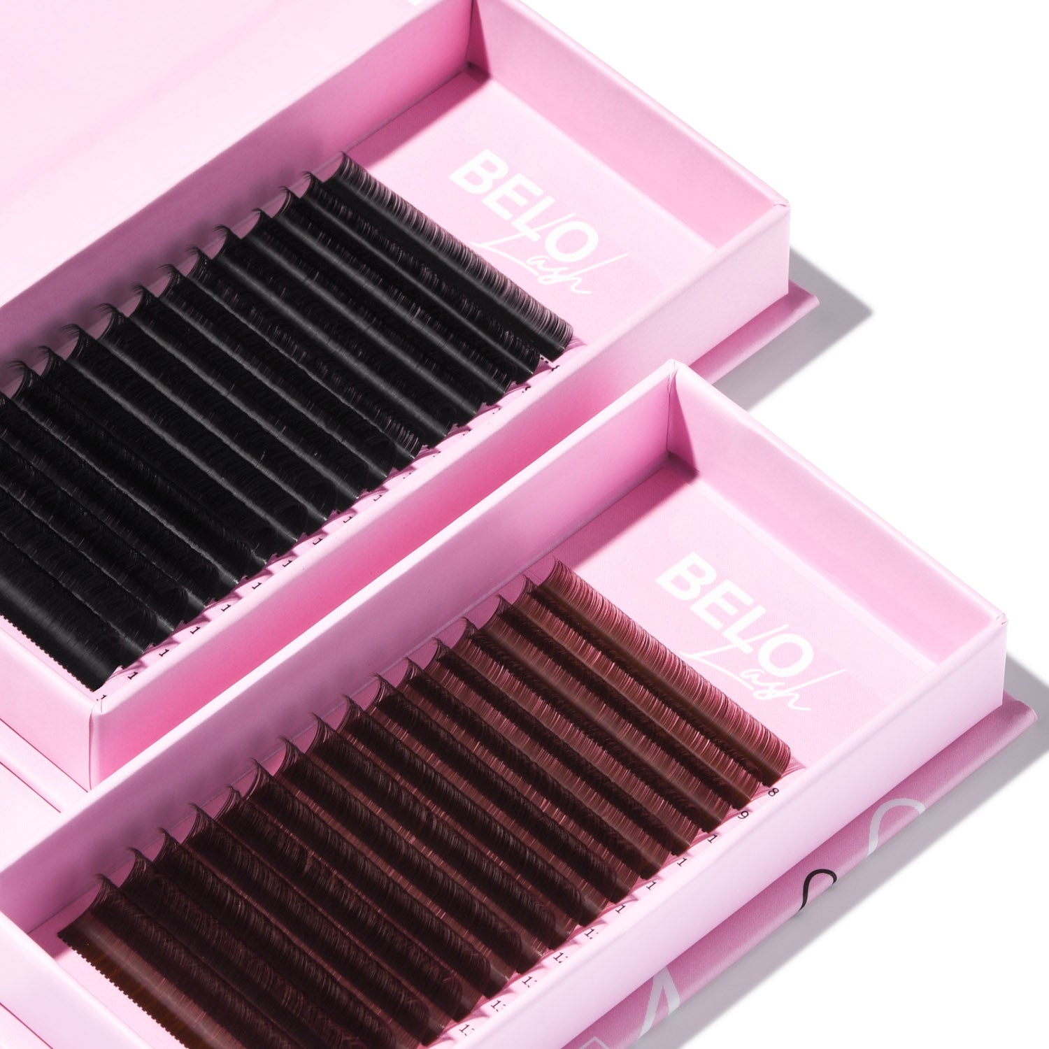 Belo Lash velvet Russian lash trays for perfect volume lashes, providing luxurious, soft, and high-definition extensions.