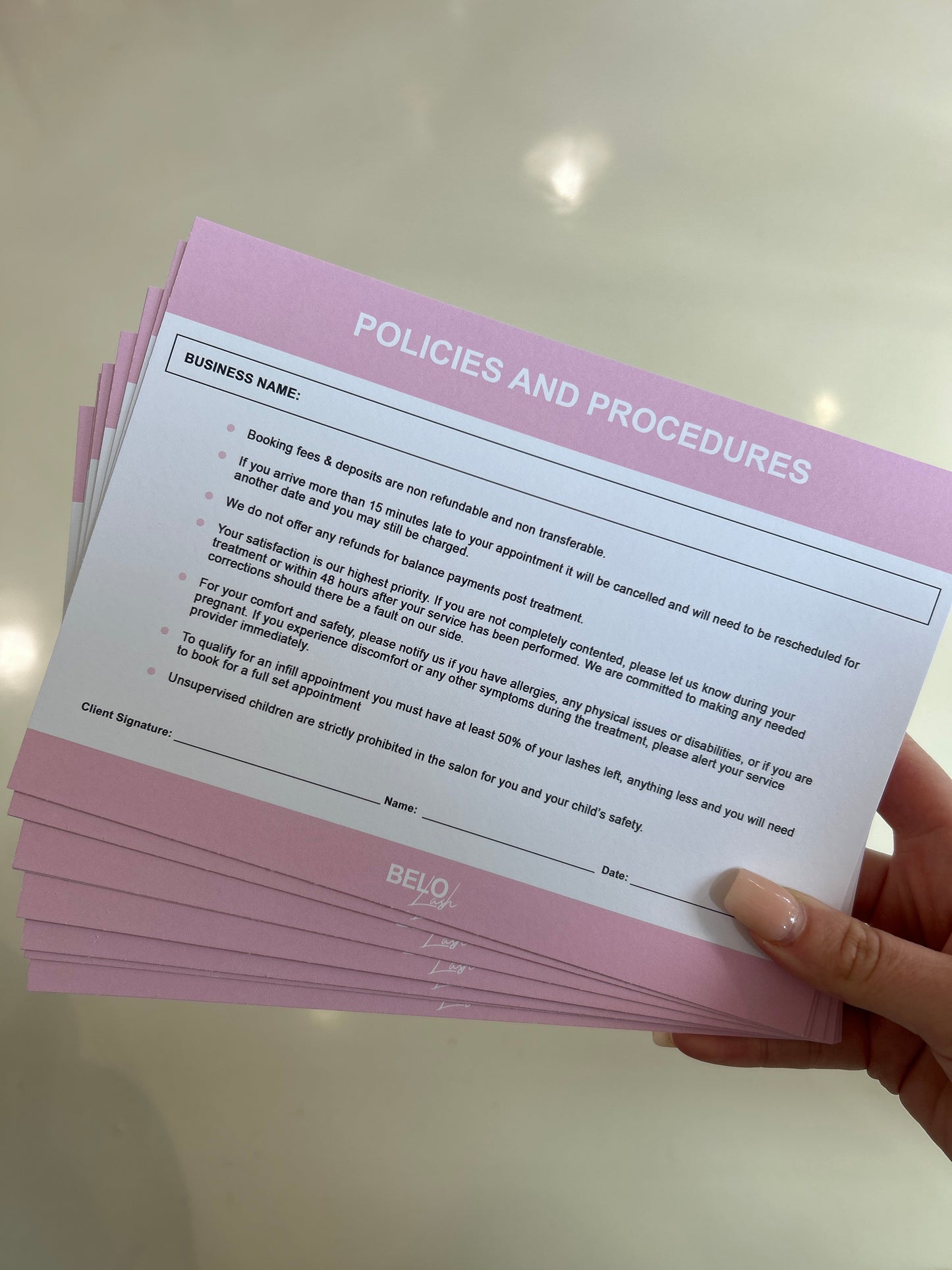 Policies and Procedures Cards