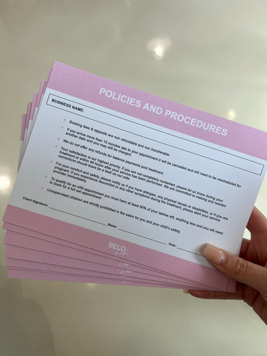 Policies and Procedures Cards