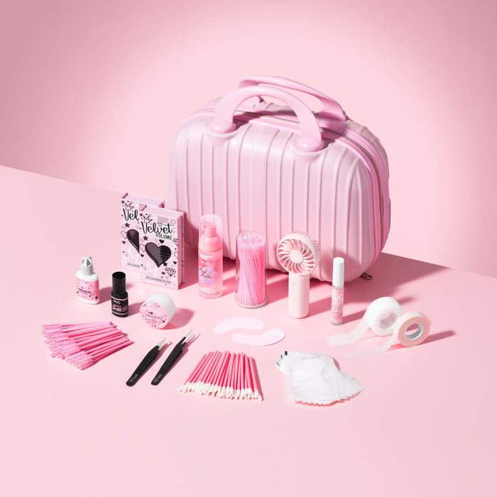 Comprehensive lash kit by Belo Lash for DIY lash application, including all essentials for creating stunning extensions.